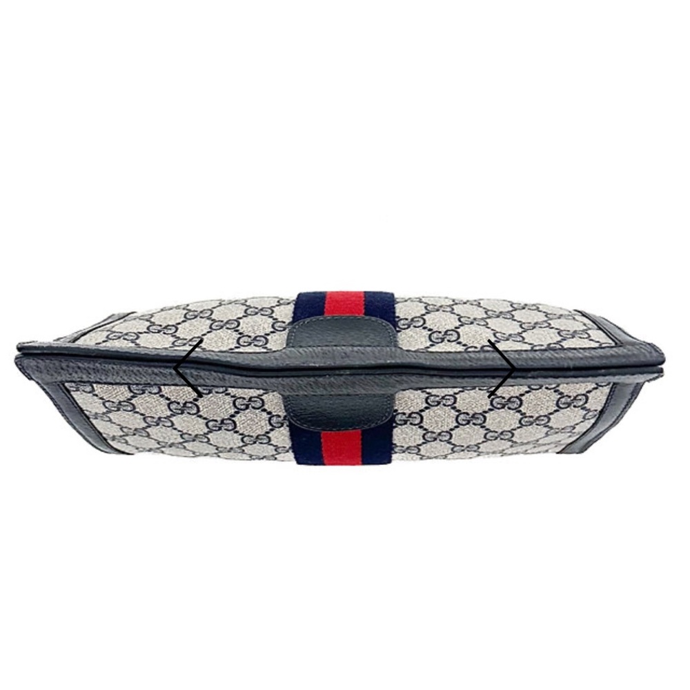 Gucci Navy and Red sherry line vintage - Picture 4 of 12